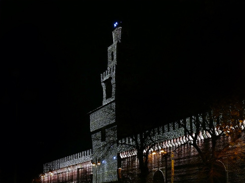 il castello illuminato: Natale 2008