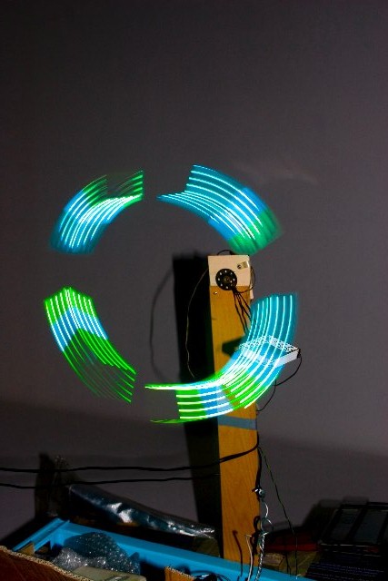 persistence of vision rgb led video 2007